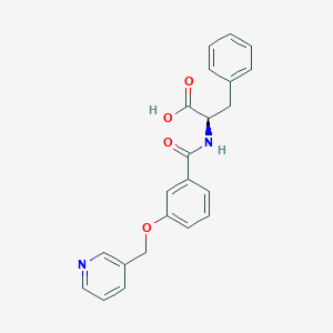 (2R)-3-phenyl-2-[[3-(pyridin-3-ylmethoxy)benzoyl]amino]propanoic acid