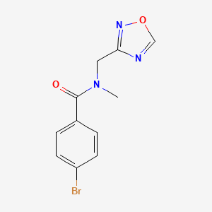 4-bromo-N-methyl-N-(1,2,4-oxadiazol-3-ylmethyl)benzamide