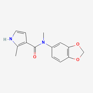 N-(1,3-benzodioxol-5-yl)-N,2-dimethyl-1H-pyrrole-3-carboxamide