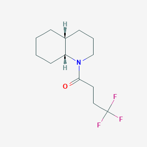 molecular formula C13H20F3NO B7653195 1-[(4aR,8aR)-3,4,4a,5,6,7,8,8a-octahydro-2H-quinolin-1-yl]-4,4,4-trifluorobutan-1-one 