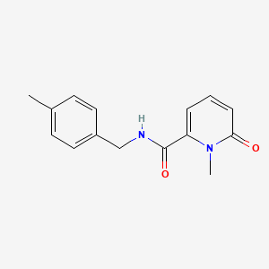 1-methyl-N-[(4-methylphenyl)methyl]-6-oxopyridine-2-carboxamide