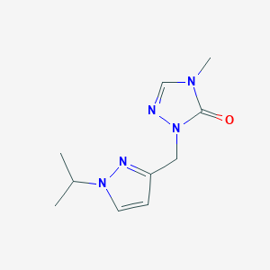 4-Methyl-2-[(1-propan-2-ylpyrazol-3-yl)methyl]-1,2,4-triazol-3-one