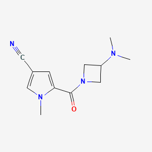 5-[3-(Dimethylamino)azetidine-1-carbonyl]-1-methylpyrrole-3-carbonitrile