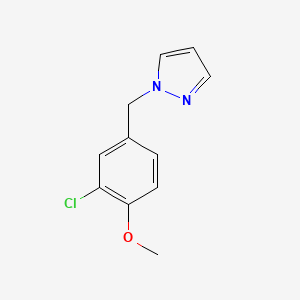 1-[(3-Chloro-4-methoxyphenyl)methyl]pyrazole