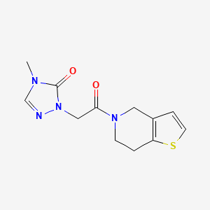 2-[2-(6,7-dihydro-4H-thieno[3,2-c]pyridin-5-yl)-2-oxoethyl]-4-methyl-1,2,4-triazol-3-one