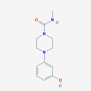 4-(3-hydroxyphenyl)-N-methylpiperazine-1-carboxamide