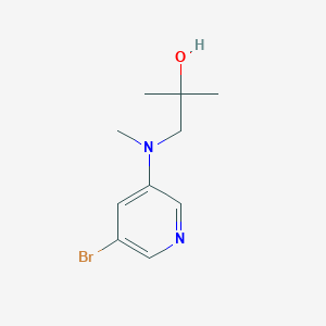 1-[(5-Bromopyridin-3-yl)-methylamino]-2-methylpropan-2-ol