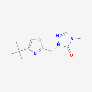 2-[(4-Tert-butyl-1,3-thiazol-2-yl)methyl]-4-methyl-1,2,4-triazol-3-one