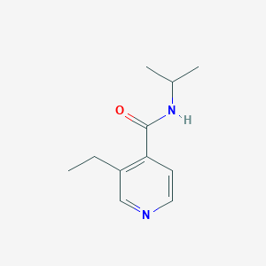 molecular formula C11H16N2O B7653332 3-ethyl-N-propan-2-ylpyridine-4-carboxamide 