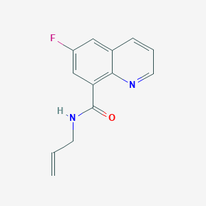 molecular formula C13H11FN2O B7653376 6-fluoro-N-prop-2-enylquinoline-8-carboxamide 