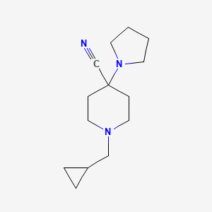 1-(Cyclopropylmethyl)-4-pyrrolidin-1-ylpiperidine-4-carbonitrile