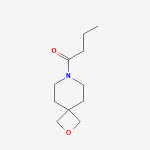 molecular formula C11H19NO2 B7653471 1-(2-Oxa-7-azaspiro[3.5]nonan-7-yl)butan-1-one 