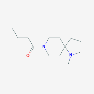 molecular formula C13H24N2O B7653479 1-(1-Methyl-1,8-diazaspiro[4.5]decan-8-yl)butan-1-one 