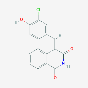 (4E)-4-[(3-chloro-4-hydroxyphenyl)methylidene]isoquinoline-1,3-dione