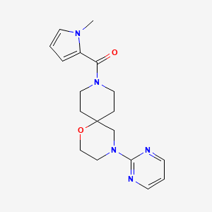 (1-methyl-1H-pyrrol-2-yl)(4-(pyrimidin-2-yl)-1-oxa-4,9-diazaspiro[5.5]undecan-9-yl)methanone