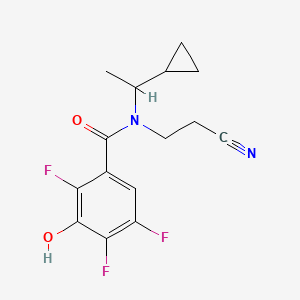 N-(2-cyanoethyl)-N-(1-cyclopropylethyl)-2,4,5-trifluoro-3-hydroxybenzamide