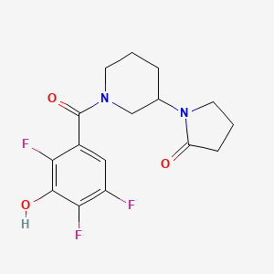 1-[1-(2,4,5-Trifluoro-3-hydroxybenzoyl)piperidin-3-yl]pyrrolidin-2-one