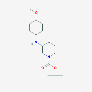 molecular formula C17H32N2O3 B7653625 Tert-butyl 3-[(4-methoxycyclohexyl)amino]piperidine-1-carboxylate 