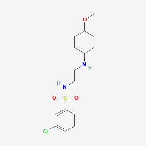 3-chloro-N-[2-[(4-methoxycyclohexyl)amino]ethyl]benzenesulfonamide