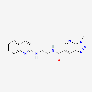 3-methyl-N-[2-(quinolin-2-ylamino)ethyl]triazolo[4,5-b]pyridine-6-carboxamide