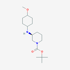 molecular formula C17H32N2O3 B7653650 tert-butyl (3S)-3-[(4-methoxycyclohexyl)amino]piperidine-1-carboxylate 