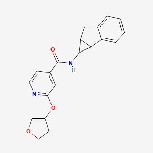 N-(1,1a,6,6a-tetrahydrocyclopropa[a]inden-1-yl)-2-(oxolan-3-yloxy)pyridine-4-carboxamide