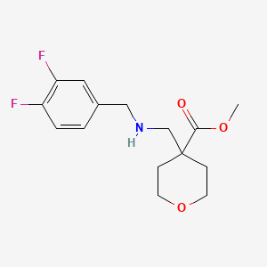 Methyl 4-[[(3,4-difluorophenyl)methylamino]methyl]oxane-4-carboxylate