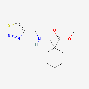 Methyl 1-[(thiadiazol-4-ylmethylamino)methyl]cyclohexane-1-carboxylate