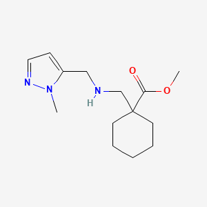 Methyl 1-[[(2-methylpyrazol-3-yl)methylamino]methyl]cyclohexane-1-carboxylate