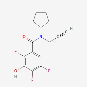 N-cyclopentyl-2,4,5-trifluoro-3-hydroxy-N-prop-2-ynylbenzamide