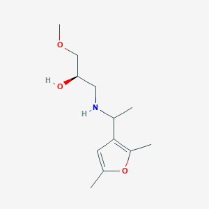 (2R)-1-[1-(2,5-dimethylfuran-3-yl)ethylamino]-3-methoxypropan-2-ol