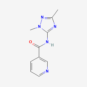 N-(2,5-dimethyl-1,2,4-triazol-3-yl)pyridine-3-carboxamide