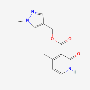 (1-methylpyrazol-4-yl)methyl 4-methyl-2-oxo-1H-pyridine-3-carboxylate