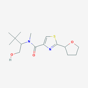 N-(1-hydroxy-3,3-dimethylbutan-2-yl)-N-methyl-2-(oxolan-2-yl)-1,3-thiazole-4-carboxamide