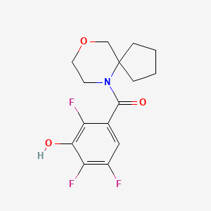 9-Oxa-6-azaspiro[4.5]decan-6-yl-(2,4,5-trifluoro-3-hydroxyphenyl)methanone