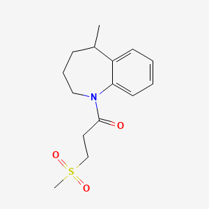 3-Methylsulfonyl-1-(5-methyl-2,3,4,5-tetrahydro-1-benzazepin-1-yl)propan-1-one