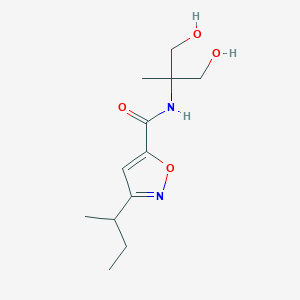 3-butan-2-yl-N-(1,3-dihydroxy-2-methylpropan-2-yl)-1,2-oxazole-5-carboxamide