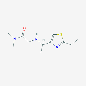 2-[1-(2-ethyl-1,3-thiazol-4-yl)ethylamino]-N,N-dimethylacetamide