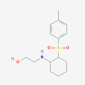 2-[[2-(4-Methylphenyl)sulfonylcyclohexyl]amino]ethanol