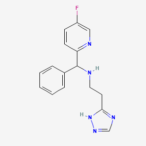 N-[(5-fluoropyridin-2-yl)-phenylmethyl]-2-(1H-1,2,4-triazol-5-yl)ethanamine