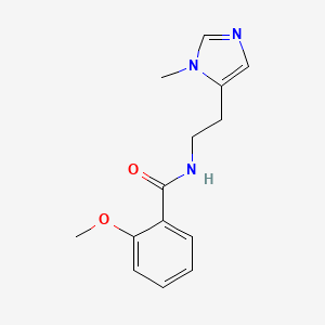 2-methoxy-N-[2-(3-methylimidazol-4-yl)ethyl]benzamide