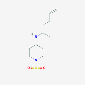 N-hex-5-en-2-yl-1-methylsulfonylpiperidin-4-amine