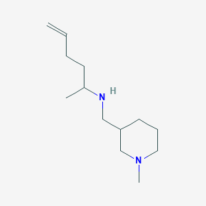 N-[(1-methylpiperidin-3-yl)methyl]hex-5-en-2-amine