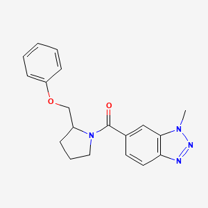 (3-Methylbenzotriazol-5-yl)-[2-(phenoxymethyl)pyrrolidin-1-yl]methanone