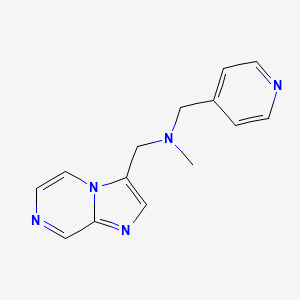 N-(imidazo[1,2-a]pyrazin-3-ylmethyl)-N-methyl-1-pyridin-4-ylmethanamine