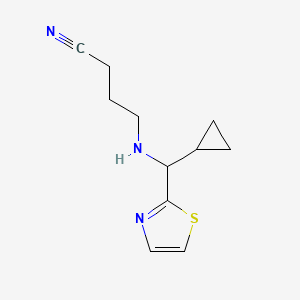 4-[[Cyclopropyl(1,3-thiazol-2-yl)methyl]amino]butanenitrile