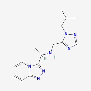 N-[[2-(2-methylpropyl)-1,2,4-triazol-3-yl]methyl]-1-([1,2,4]triazolo[4,3-a]pyridin-3-yl)ethanamine