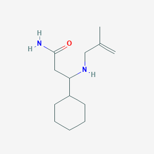 3-Cyclohexyl-3-(2-methylprop-2-enylamino)propanamide