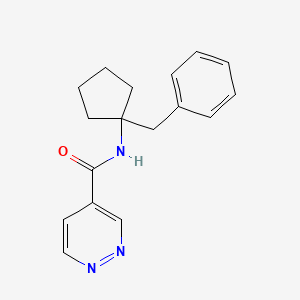 N-(1-benzylcyclopentyl)pyridazine-4-carboxamide