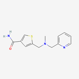 5-[[Methyl(pyridin-2-ylmethyl)amino]methyl]thiophene-3-carboxamide